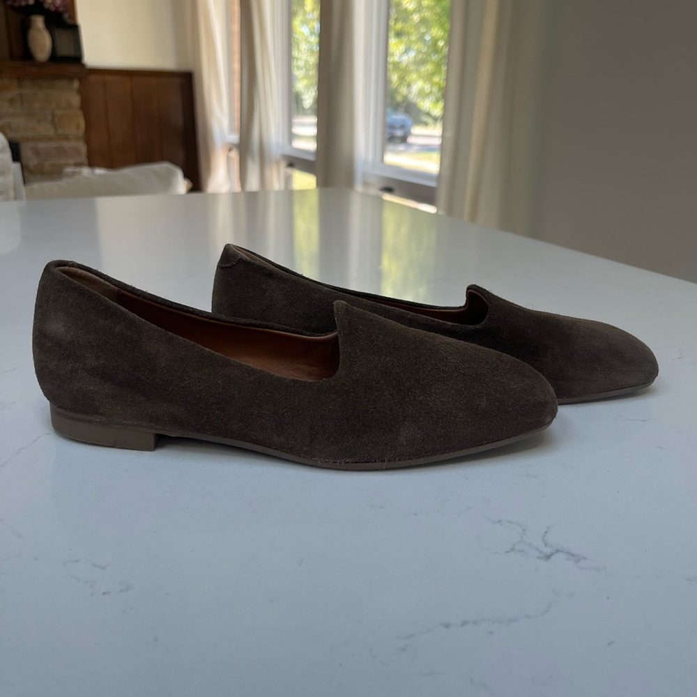 Aquatalia reanna suede loafers Taupe size 6.5